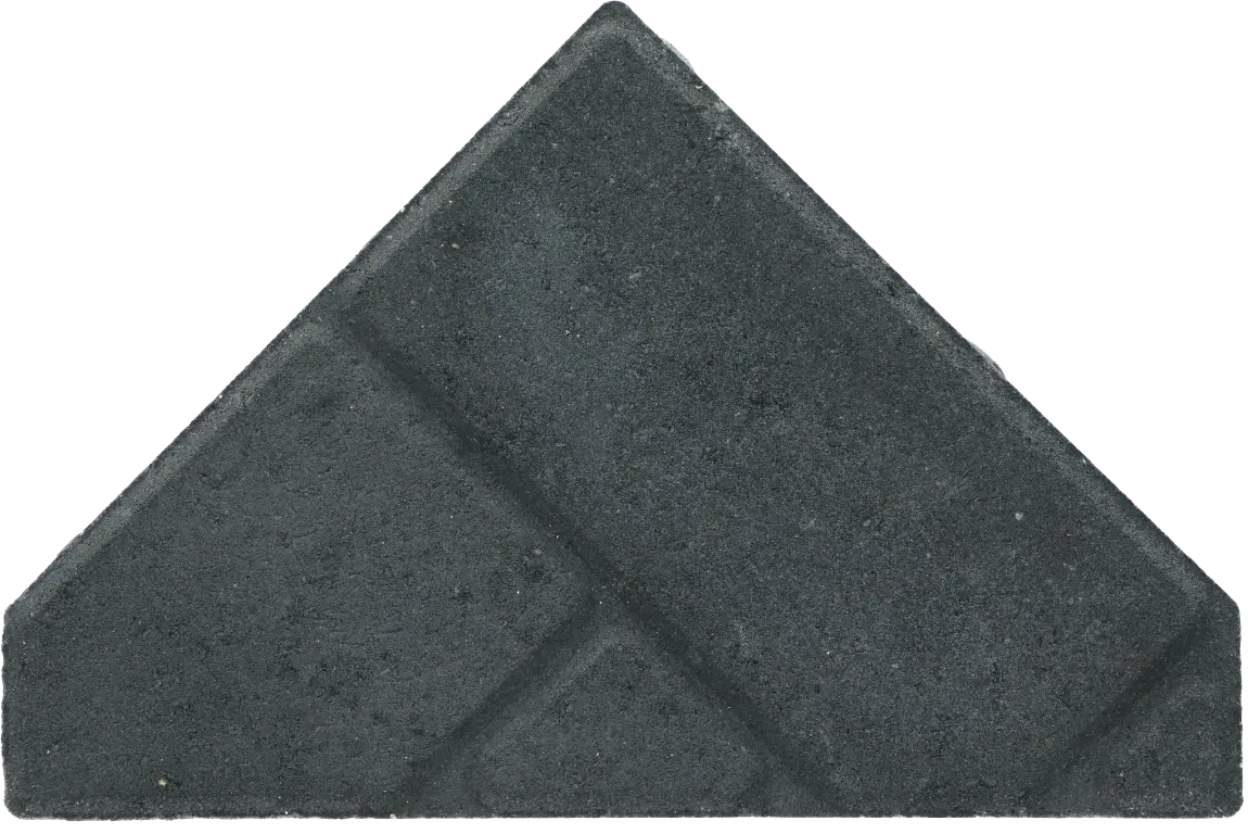 Ecotop Premium Bisschopsmuts 29,5x5x19,5x8 normaal facet antraciet met schijnvoeg bss KOMO P2