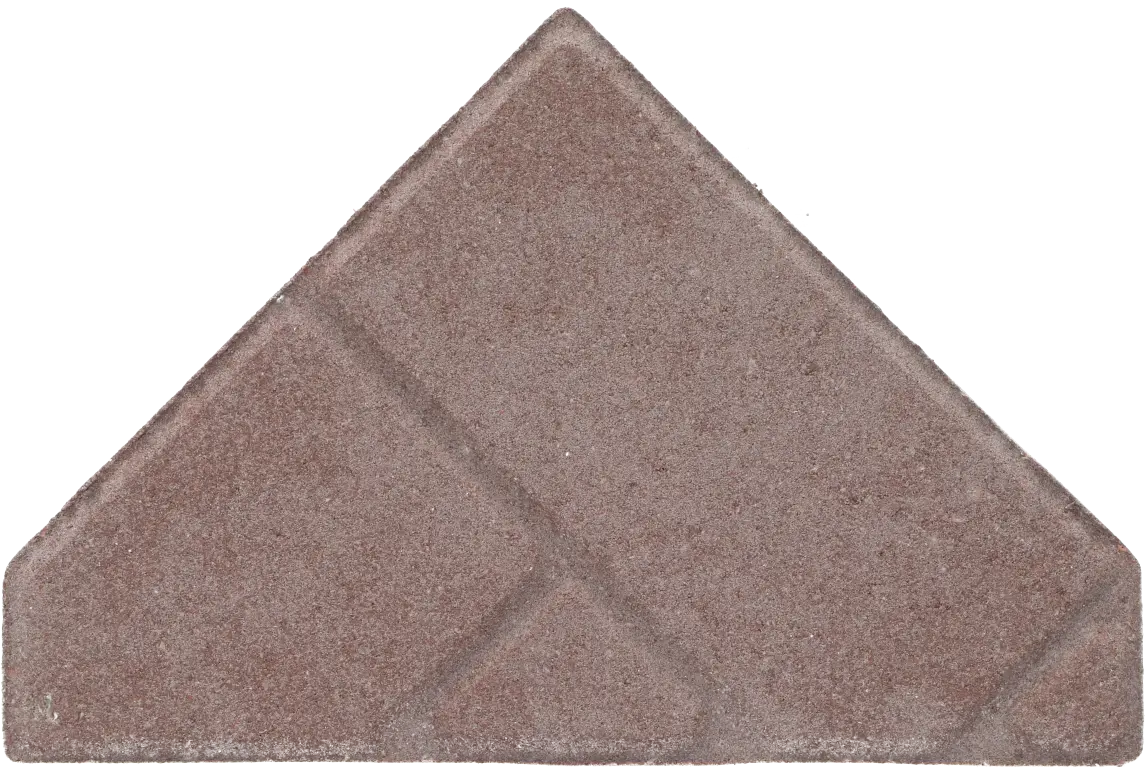 Ecotop Premium Bisschopsmuts 29,5x5x19,5x8 normaal facet heidekleur met schijnvoeg bss KOMO PL2