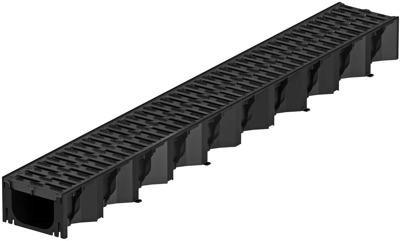 ACO Hexaline Goot met Zwart Rooster 100cm