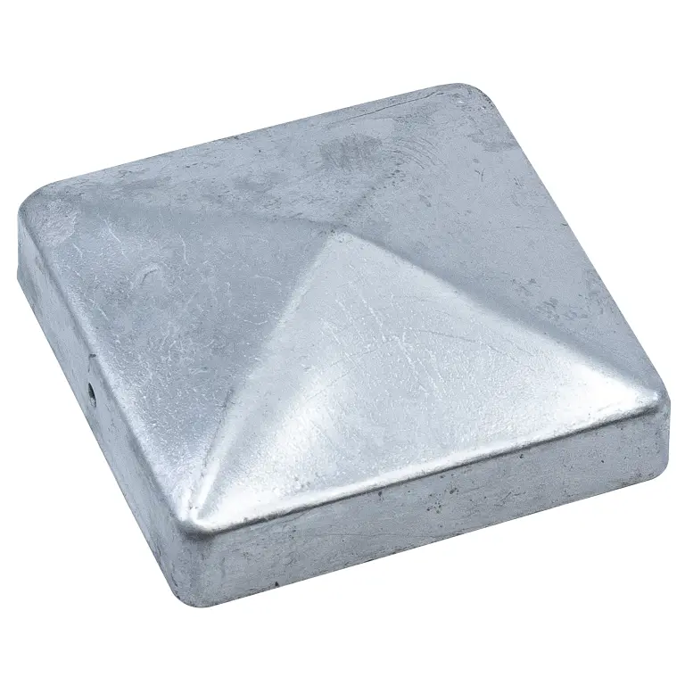 Paalornament piramide 91x91mm Verzinkt
