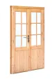 Douglas Deur incl. kozijn Dubbele klampdeur B1596xH2001mm sponningmaat
