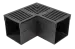 Star Drain Mini 65/60 Hoekstuk - Zwart (Aluminium)