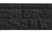 Betonplaat rotsmotief dubbelzijdig 184x36x4,8 cm Antraciet gecoat