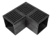 Star Drain Mini 65/60 Hoekstuk - Zwart (Aluminium)