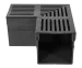 Star Drain Mini 65/60 Hoekstuk - Zwart (Aluminium)