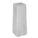 Betonpoer met verstelbare steun 15x15/18x18x50 cm Wit, draadeind M16