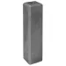 Betonpoer recht antraciet M16-bus 15x15x60cm