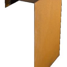 Corten Overzetstuk 500x450x120mm