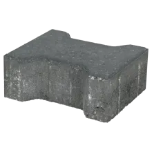 Ecotop Base H-verbandsteen 20x16,4/11,7x8 normaal facet antraciet KOMO PL2