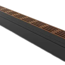 Star Drain 65/100 Lijngoot - Roestbruin (Cortenstalen) 100cm