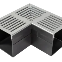 Star Drain Mini 65/60 Hoekstuk - Grijs (Aluminium)