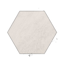 Staptegel Hexagons Ø60x52x2 Quarzite Bianca